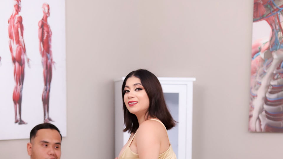 SEXMEX Horny big titty latina goes to the doctor and gets horny . Giselle Montes