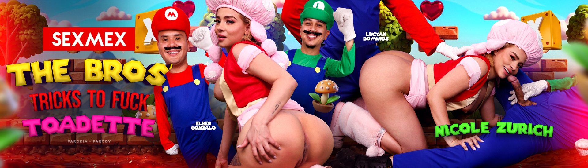 sexmex The Bros' Tricks To Fuck Toadette . Nicole Zurich