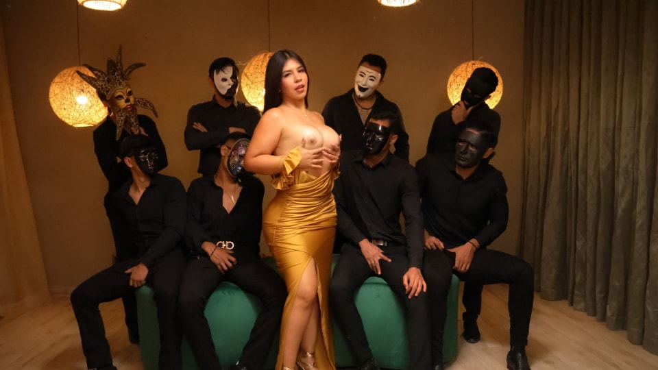 SEXMEX MILF IS INVITED TO A CARNIVAL PARTY . Elizabeth Marquez
