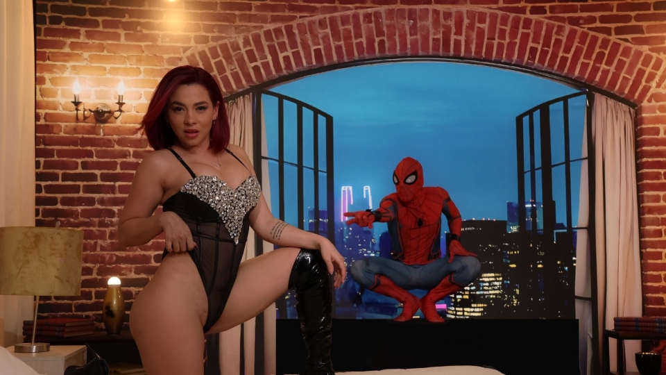 SEXMEX Sexy Mary Jane Quiere Follar con No-Spiderman . Nicole Zurich