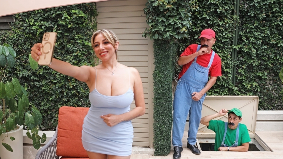 SEXMEX Busty Milf Seduced By The Step-Bros . Letzy Lizz